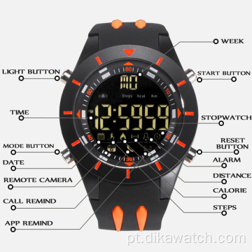 SMAEL Eletrônico WristWatch Luminous Masculino Bluetooth Clock